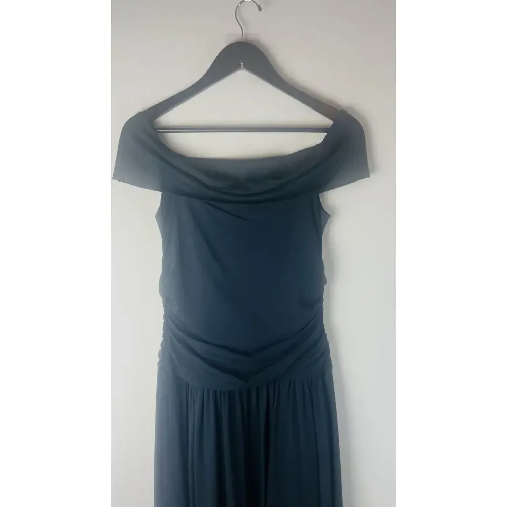 Abercrombie & Fitch Maxi Dress Modal Blend Collection Black Sz LT Tall